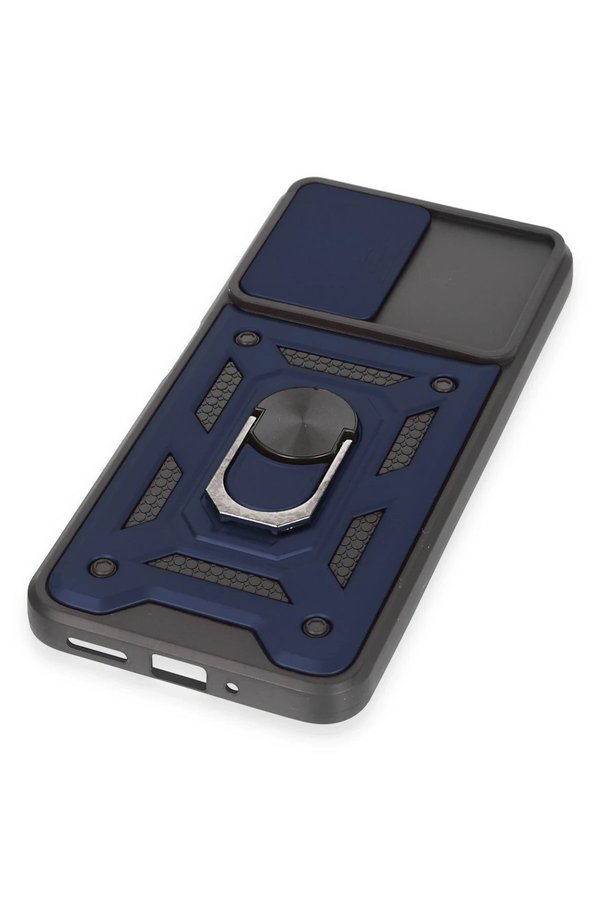 Xi̇aomi̇ Redmi̇ Note 12 5G Kılıf Pars Lens Yüzüklü Si̇li̇kon - Laci̇vert - Dropx1342-2653