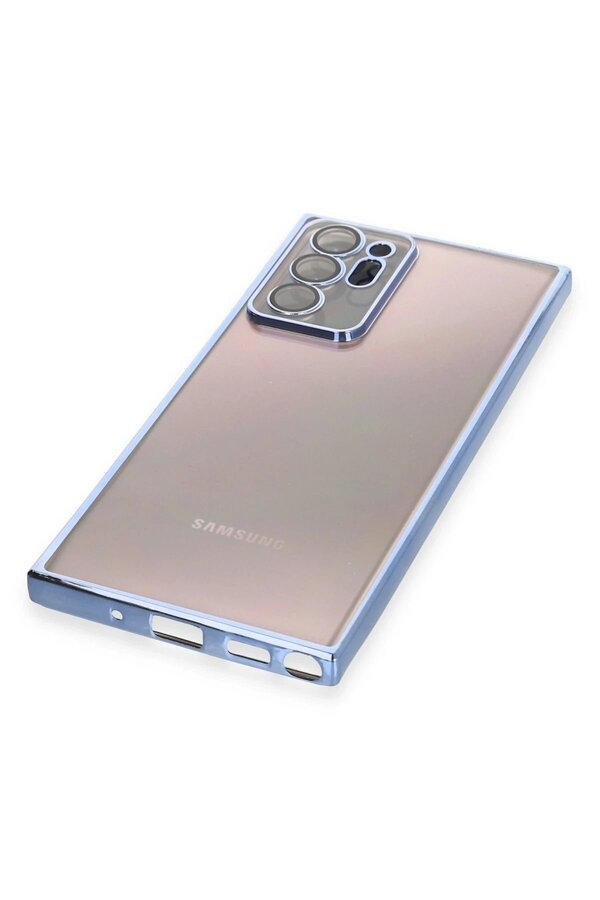 Samsung Galaxy Note 20 Ultra Kılıf Lensli̇ Si̇li̇kon - Açık Mavi̇ - Dropx1787-4604