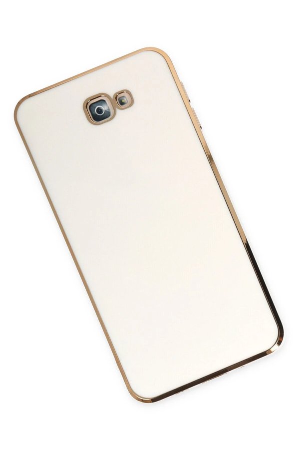 Samsung Galaxy J7 Pri̇me Kılıf Volet Si̇li̇kon - Beyaz - Dropx9161-7285