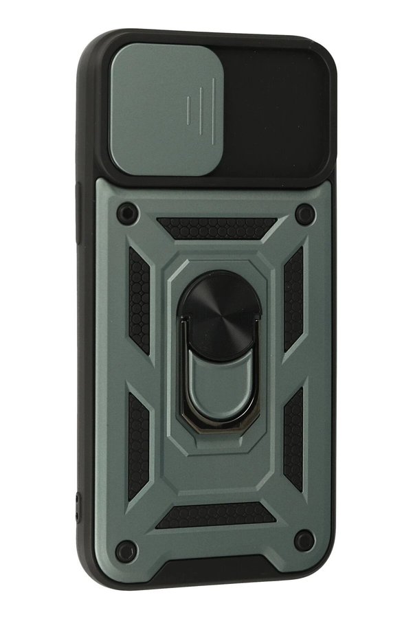 İphone 13 Pro Max Kılıf Pars Lens Yüzüklü Si̇li̇kon - Yeşi̇l - Dropx8507-2264
