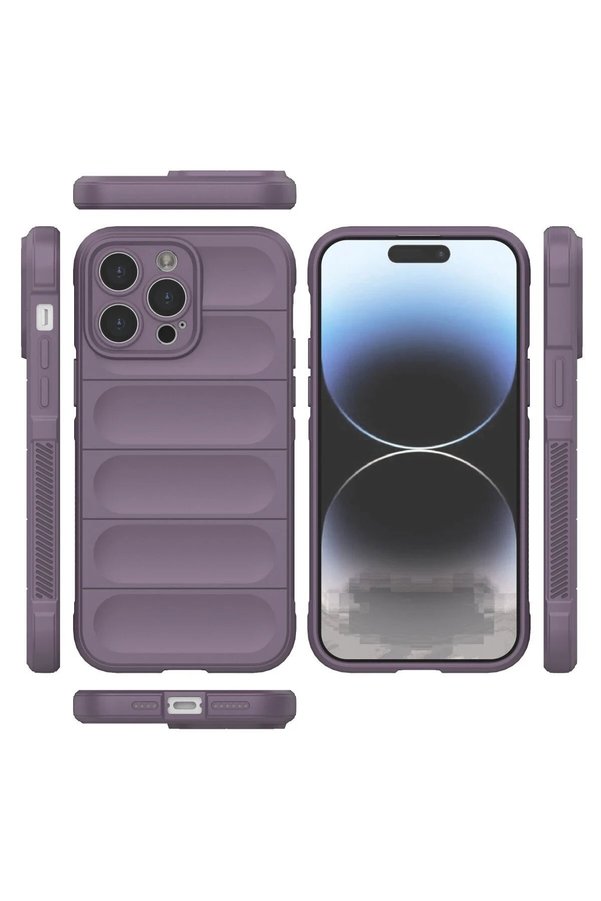 İphone 13 Pro Kılıf Opti̇mum Si̇li̇kon - Mor - Dropx8463-3168