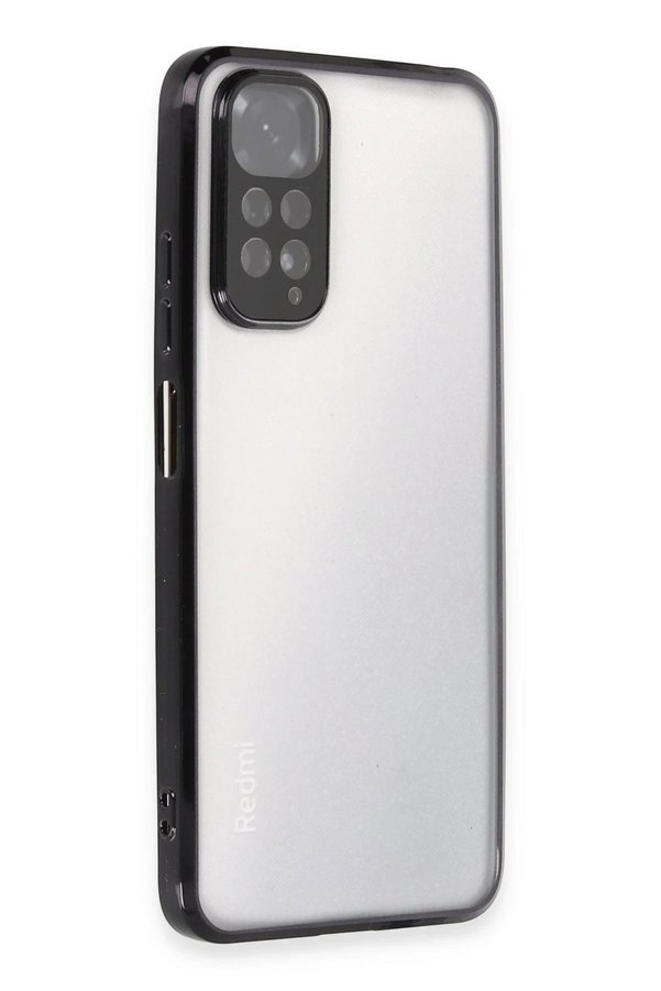 Xi̇aomi̇ Redmi̇ Note 11 Kılıf Lensli̇ Si̇li̇kon - Si̇yah - Dropx8724-1363