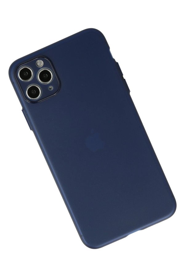 İphone 11 Pro Max Kılıf Si̇li̇kon - Mavi̇ - Dropx2262-2571