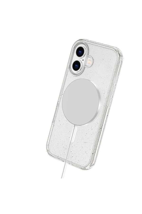 İphone 16 Plus Kılıf Glow Magsafe Kapak - Şeffaf - Dropx1078-2310