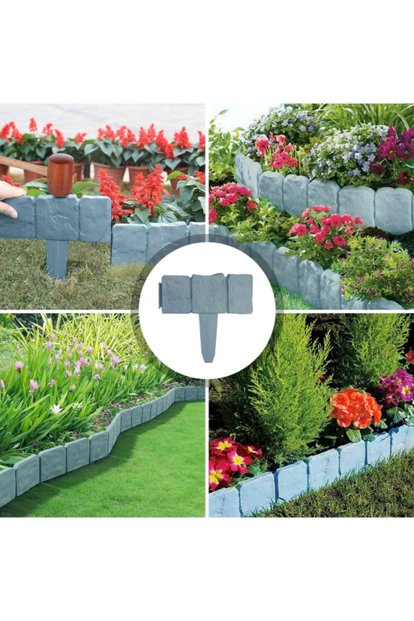 Ethab Ticaret Glbl-Tstil4136 Taş Görünümlü Bahçe Çiti