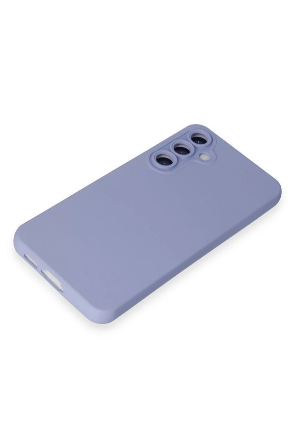 Samsung Galaxy S23 Fe Kılıf Nano İçi̇ Kadi̇fe Si̇li̇kon - Li̇la - Dropx2099-1413