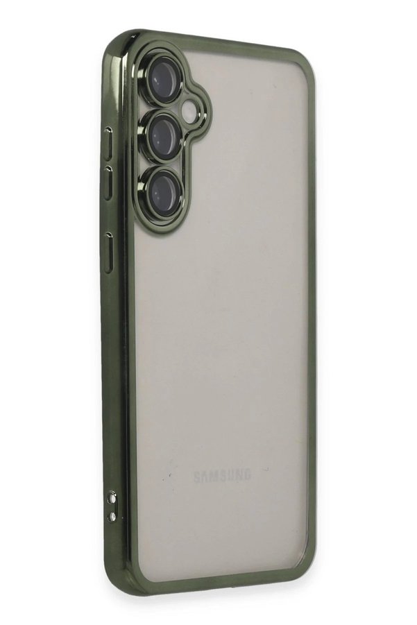 Samsung Galaxy S23 Fe Kılıf Lensli̇ Si̇li̇kon - Yeşi̇l - Dropx7495-8485