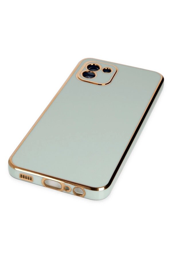 Samsung Galaxy A03 Kılıf Volet Si̇li̇kon - Açık Yeşi̇l - Dropx8374-2228