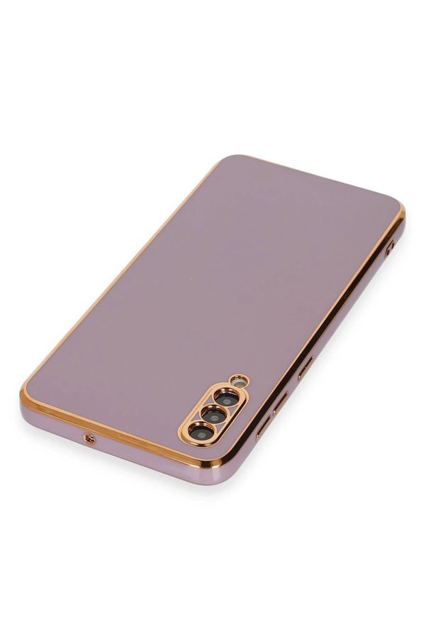 Samsung Galaxy A50 Kılıf Volet Si̇li̇kon - Mor - Dropx5002-7553
