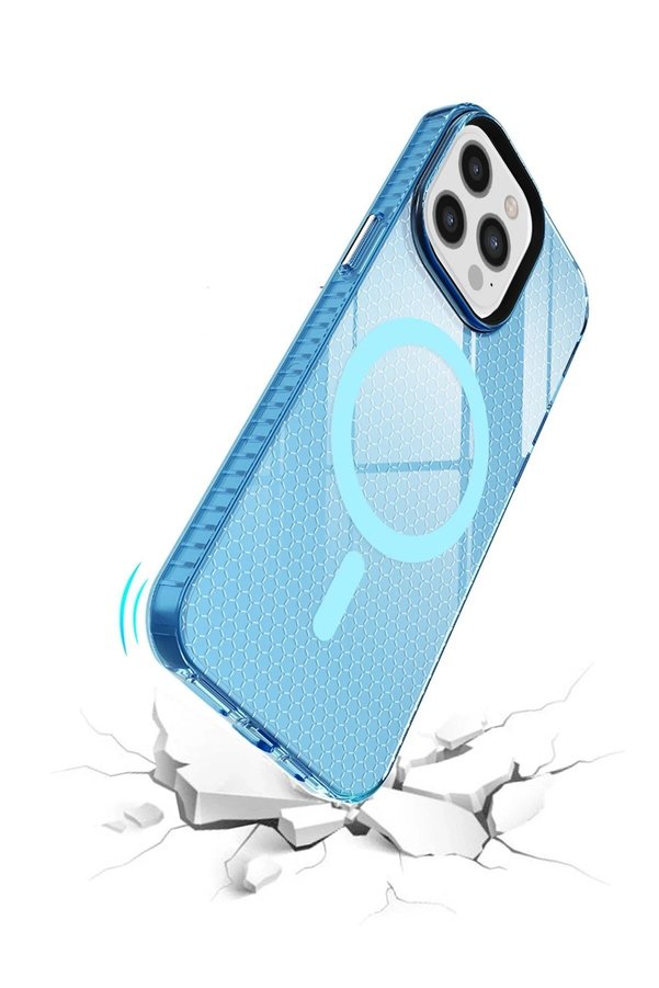 İphone 12 Pro Max Kılıf Beta Magneti̇csafe Si̇li̇kon - Mavi̇ - Dropx3850-1704