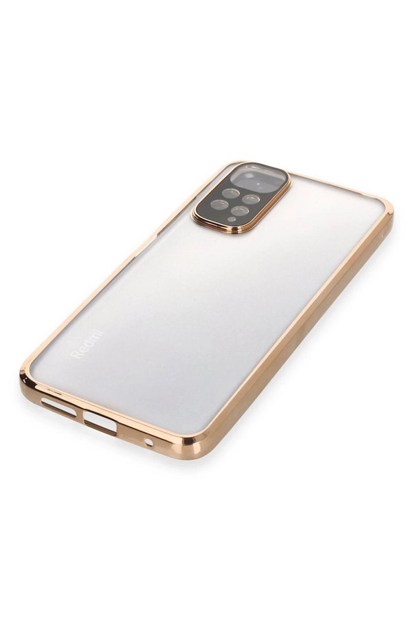 Xi̇aomi̇ Redmi̇ Note 11 Kılıf Lensli̇ Si̇li̇kon - Gold - Dropx1834-5056