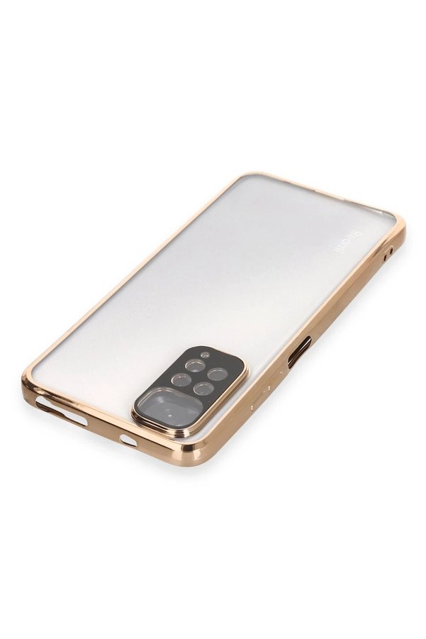 Xi̇aomi̇ Redmi̇ Note 11 Kılıf Lensli̇ Si̇li̇kon - Gold - Dropx1834-5056
