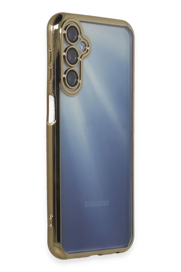 Samsung Galaxy A25 5G Kılıf Lensli̇ Si̇li̇kon - Gold - Dropx8959-7953