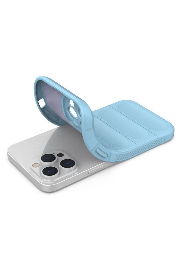 İphone 14 Pro Kılıf Opti̇mum Si̇li̇kon - Sky Blue - Dropx4237-3552