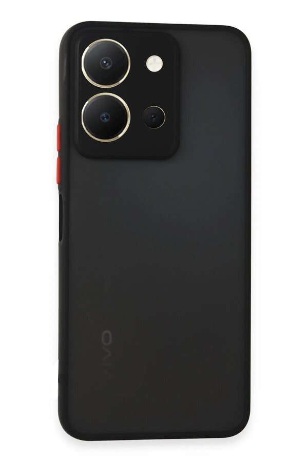 CepteToptan Vivo Y36 Kılıf Montreal Silikon Kapak - Siyah - DROPX3300-2075