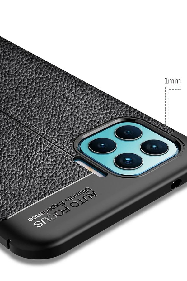 Oppo Reno 4 Li̇te Kılıf Auto Focus Kapak - Si̇yah - Dropx8560-3098