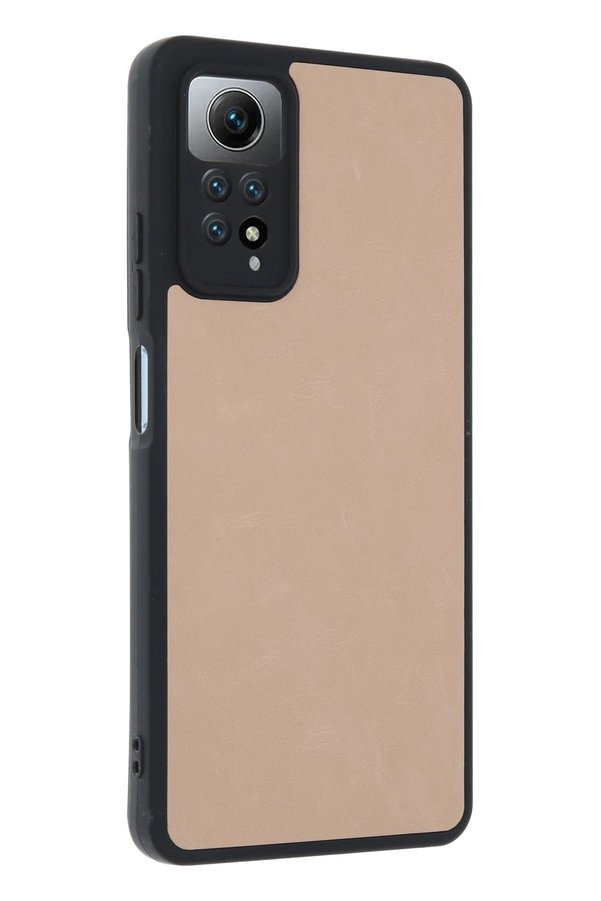 Xi̇aomi̇ Redmi̇ Note 12 Pro 4G Kılıf Aras Deri̇ Kapak - Pudra - Dropx6141-7127