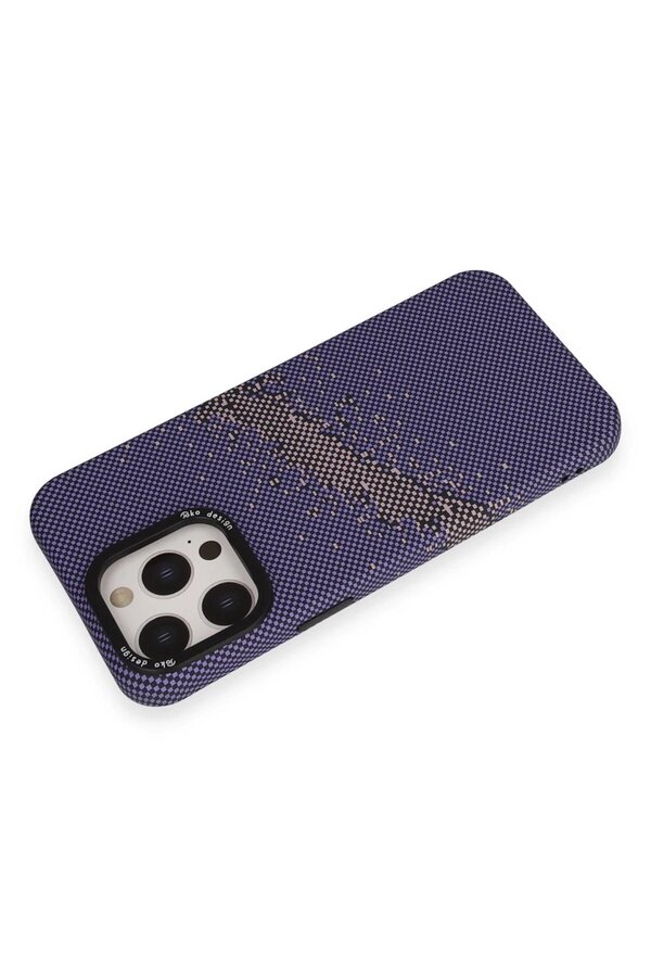 İphone 15 Pro Max Basel Kapak - Deri̇n Mor - Dropx9178-8476