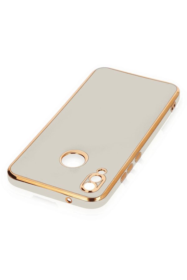 Huawei̇ P20 Li̇te Kılıf Volet Si̇li̇kon - Beyaz - Dropx7149-4623