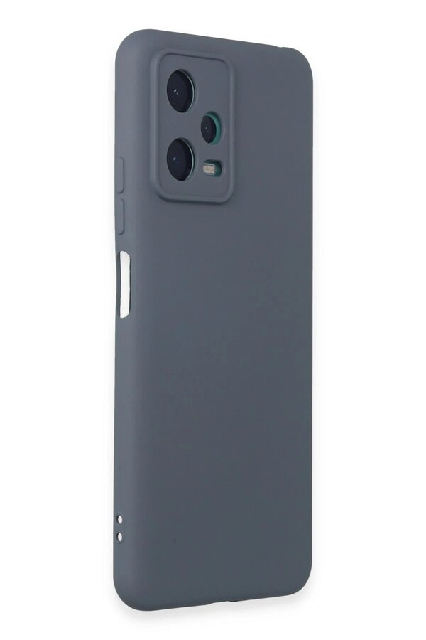 Xi̇aomi̇ Redmi̇ Note 12 5G Kılıf Nano İçi̇ Kadi̇fe Si̇li̇kon - Gri̇ - Dropx2621-4625