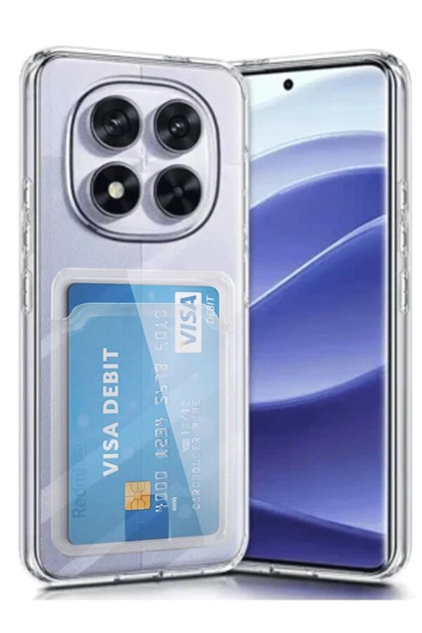 Xi̇aomi̇ Redmi̇ Note 14 Pro 5G Kılıf Kart Şeffaf Si̇li̇kon - Şeffaf - Dropx7463-3443