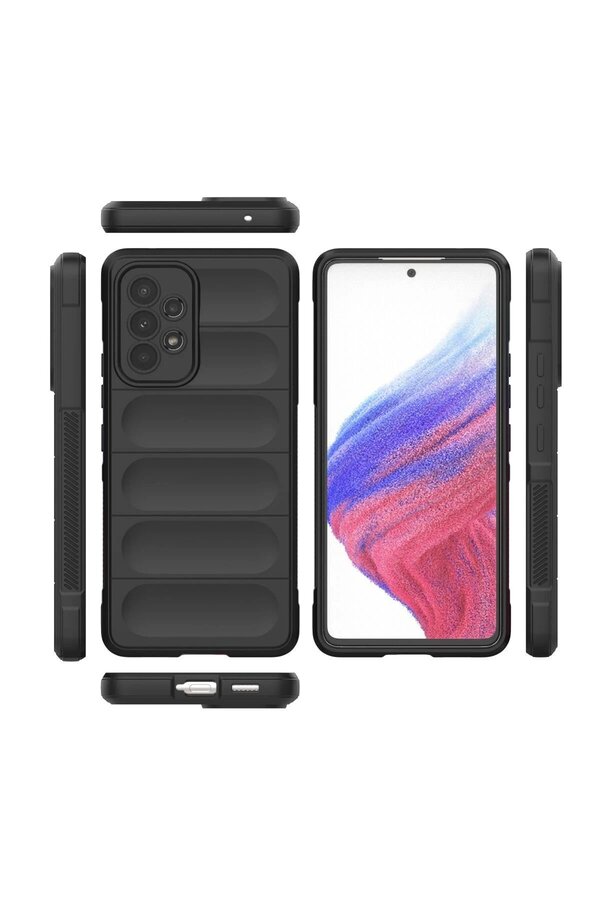 Samsung Galaxy A53 5G Kılıf Opti̇mum Si̇li̇kon - Si̇yah - Dropx4164-9250