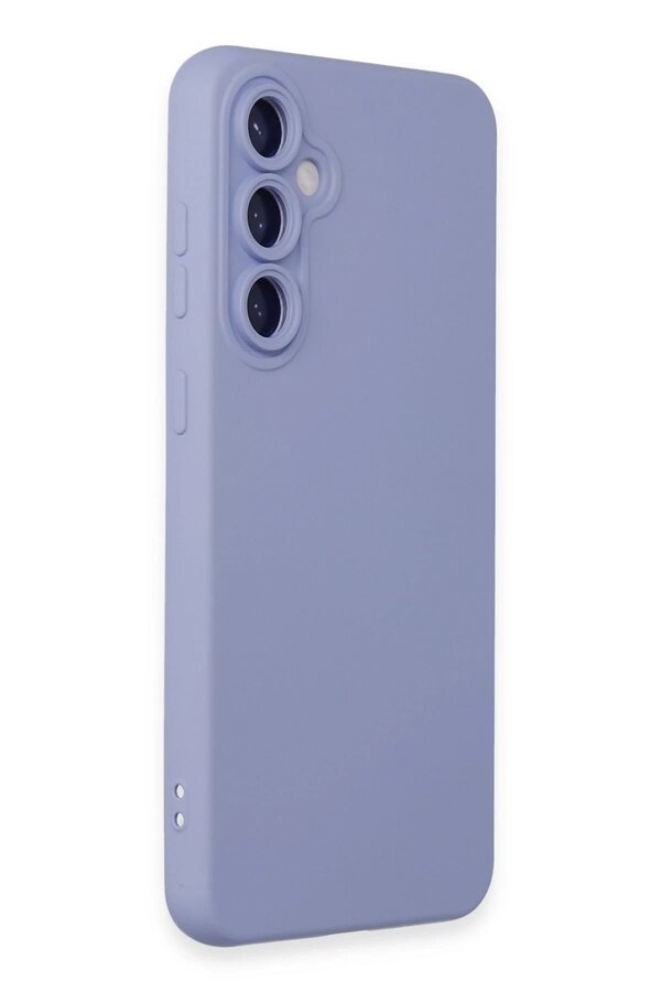 Samsung Galaxy S23 Fe Kılıf Nano İçi̇ Kadi̇fe Si̇li̇kon - Li̇la - Dropx2099-1413