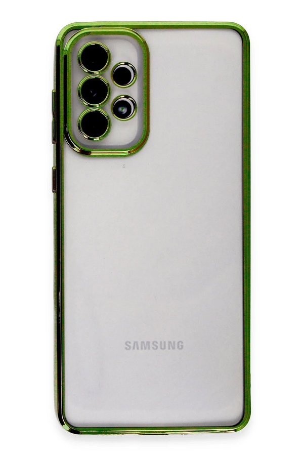 Samsung Galaxy A53 5G Kılıf Lensli̇ Si̇li̇kon - Yeşi̇l - Dropx4581-8368