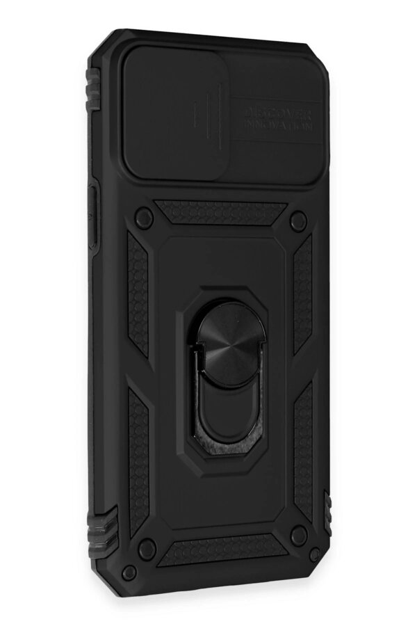 İphone 12 Pro Max Kılıf Pars Lens Yüzüklü Si̇li̇kon - Si̇yah - Dropx2975-2846