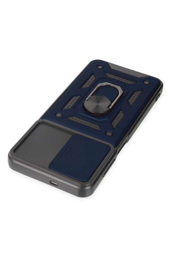 Samsung Galaxy A04S Kılıf Pars Lens Yüzüklü Si̇li̇kon - Laci̇vert - Dropx8189-4074
