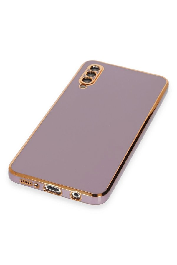 Samsung Galaxy A50 Kılıf Volet Si̇li̇kon - Mor - Dropx5002-7553