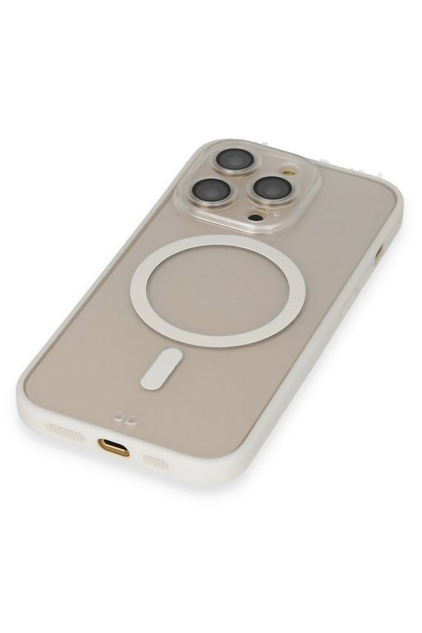 İphone 14 Pro Kılıf Grand Magneti̇csafe Kapak - Beyaz - Dropx9886-2050