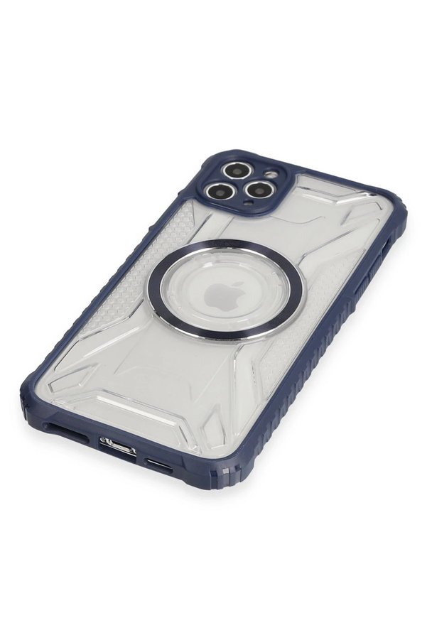 İphone 11 Pro Max Kılıf Prag Magneti̇csafe Kapak - Laci̇vert - Dropx5455-1551