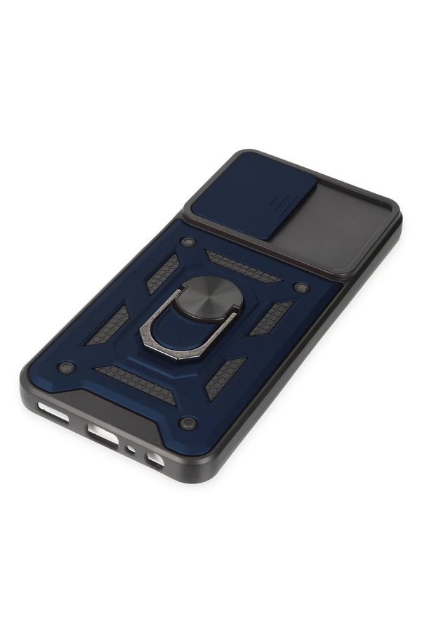 Samsung Galaxy A04S Kılıf Pars Lens Yüzüklü Si̇li̇kon - Laci̇vert - Dropx8189-4074