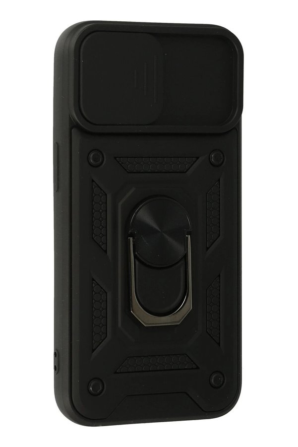 İphone 13 Kılıf Pars Lens Yüzüklü Si̇li̇kon - Si̇yah - Dropx8639-5976
