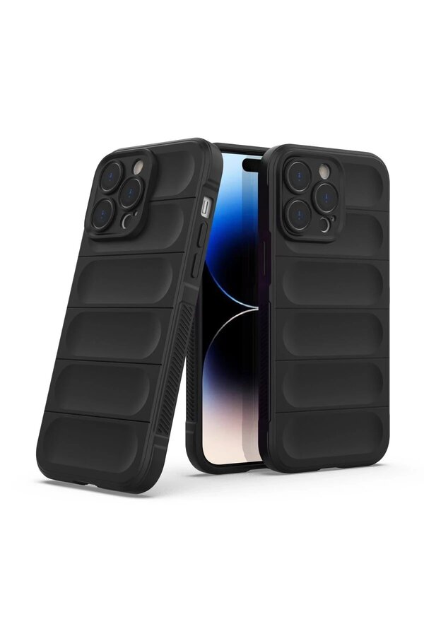 İphone 13 Pro Kılıf Opti̇mum Si̇li̇kon - Si̇yah - Dropx4501-1546