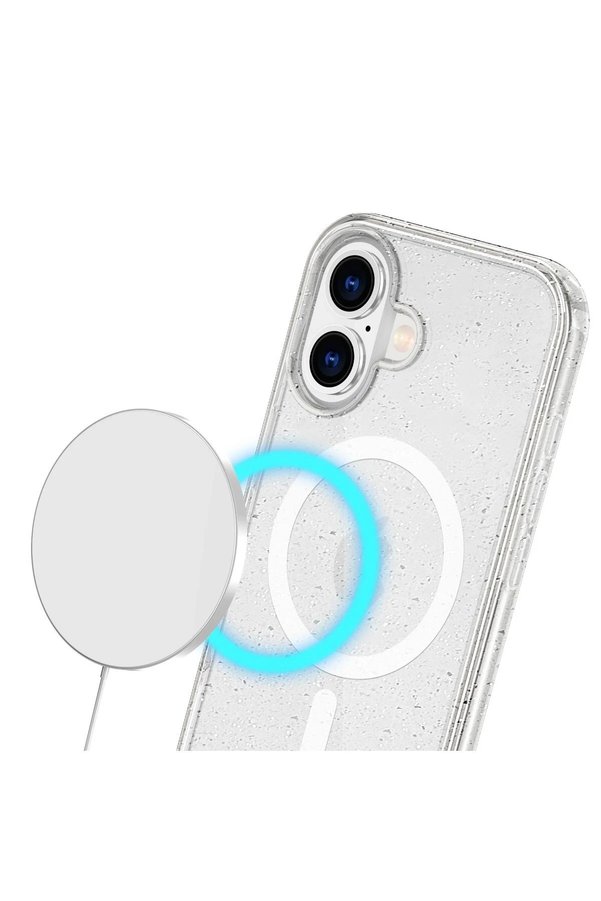 İphone 16 Plus Kılıf Glow Magsafe Kapak - Şeffaf - Dropx1078-2310