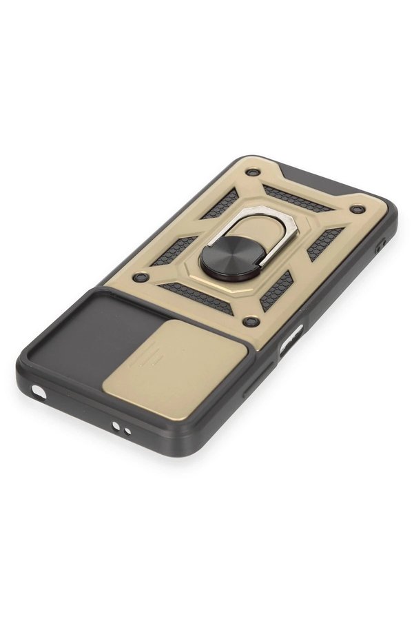 Xi̇aomi̇ Redmi̇ Note 12 4G Kılıf Pars Lens Yüzüklü Si̇li̇kon - Gold - Dropx5047-8722