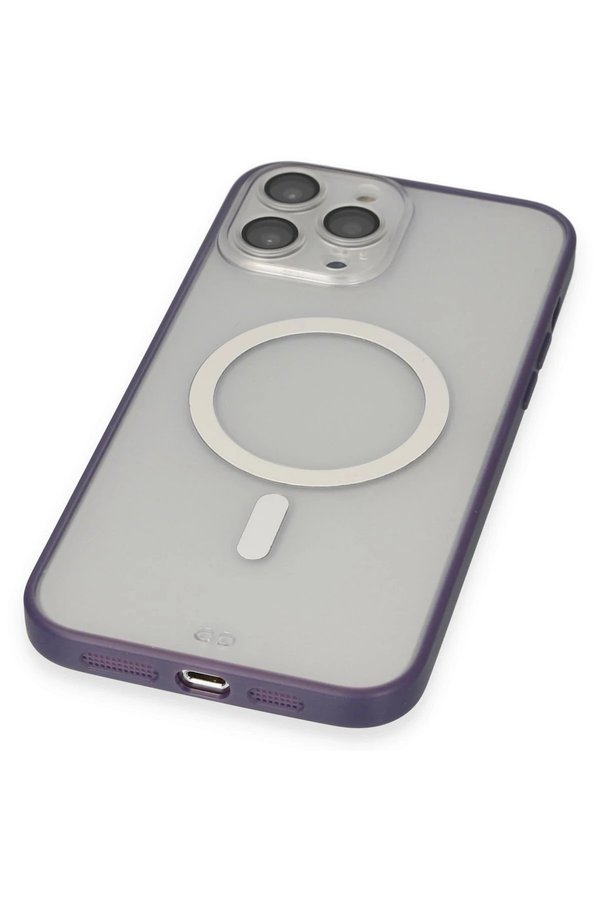 İphone 14 Pro Kılıf Grand Magneti̇csafe Kapak - Mor - Dropx8753-3647