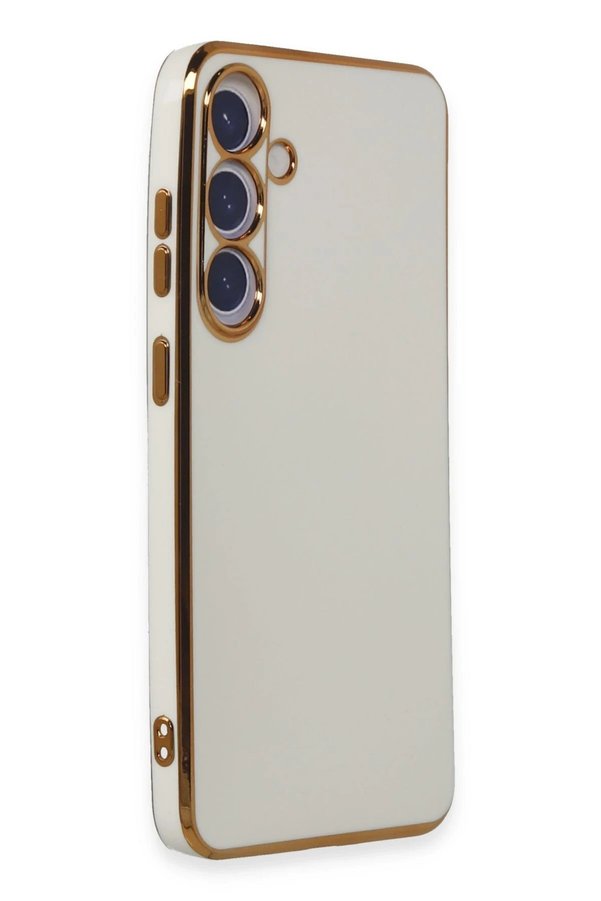 Samsung Galaxy S24 Plus Kılıf Volet Si̇li̇kon - Beyaz - Dropx4293-3347