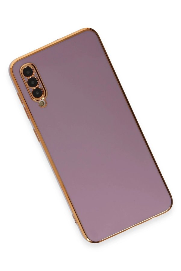 Samsung Galaxy A50 Kılıf Volet Si̇li̇kon - Mor - Dropx5002-7553