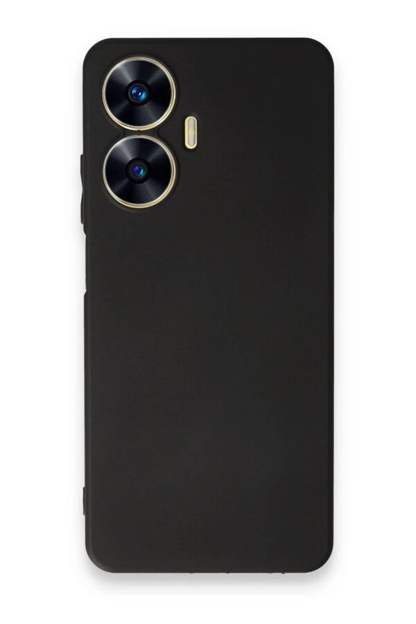 CepteToptan Realme C55 Kılıf First Silikon - Siyah - DROPX4665-3073