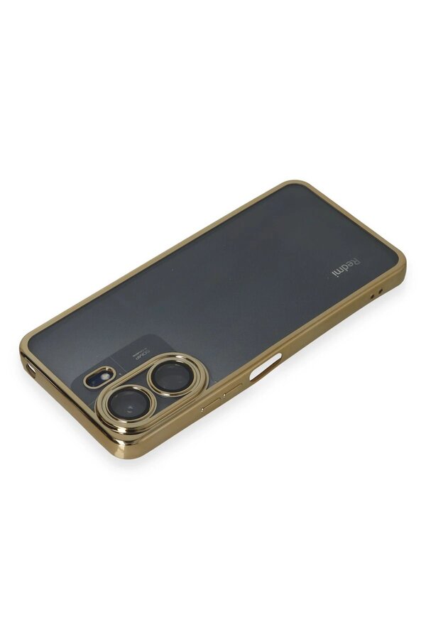 Xi̇aomi̇ Redmi̇ 13C Kılıf Lensli̇ Si̇li̇kon - Gold - Dropx2642-4723