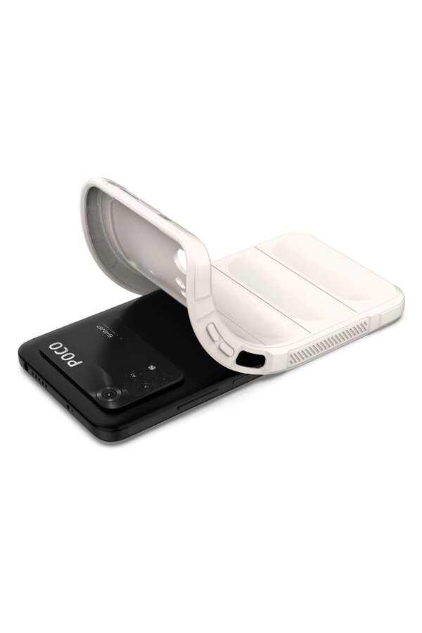 Xi̇aomi̇ Poco M4 Pro 4G Kılıf Opti̇mum Si̇li̇kon - Krem - Dropx4501-1346