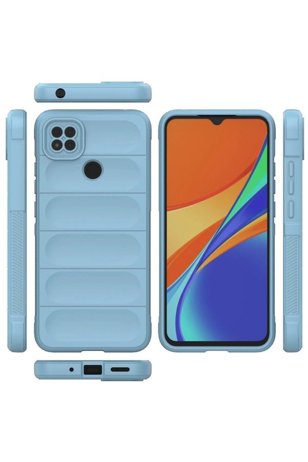 Xi̇aomi̇ Redmi̇ 9C Kılıf Opti̇mum Si̇li̇kon - Sky Blue - Dropx8692-4576