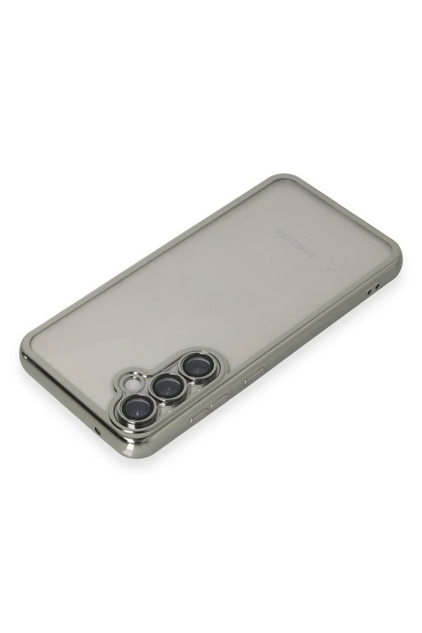 Samsung Galaxy S23 Fe Kılıf Lensli̇ Si̇li̇kon - Gümüş - Dropx5267-5924