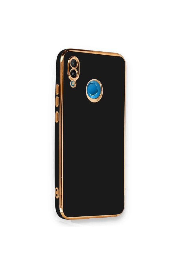 Huawei̇ P20 Li̇te Kılıf Volet Si̇li̇kon - Si̇yah - Dropx4787-3488