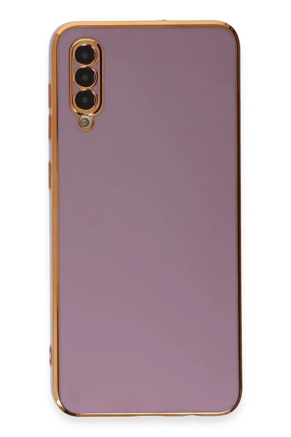 Samsung Galaxy A50 Kılıf Volet Si̇li̇kon - Mor - Dropx5002-7553