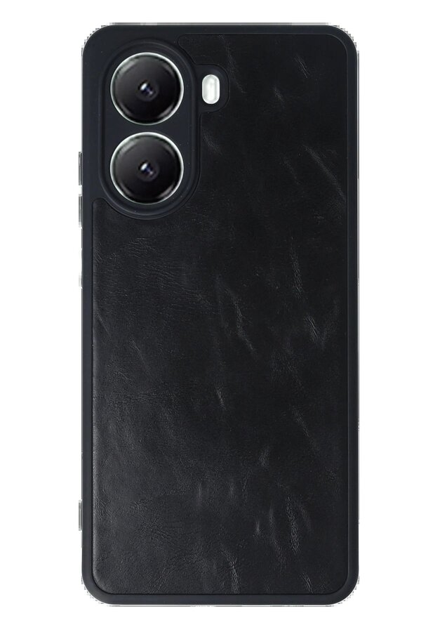Xi̇aomi̇ Poco X7 Pro Kılıf Aras Deri̇ Kapak - Si̇yah - Dropx7866-8645