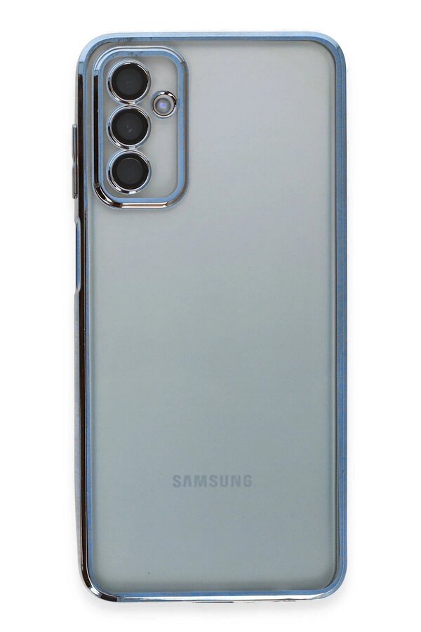 Samsung Galaxy M23 Kılıf Lensli̇ Si̇li̇kon - Açık Mavi̇ - Dropx6825-9276